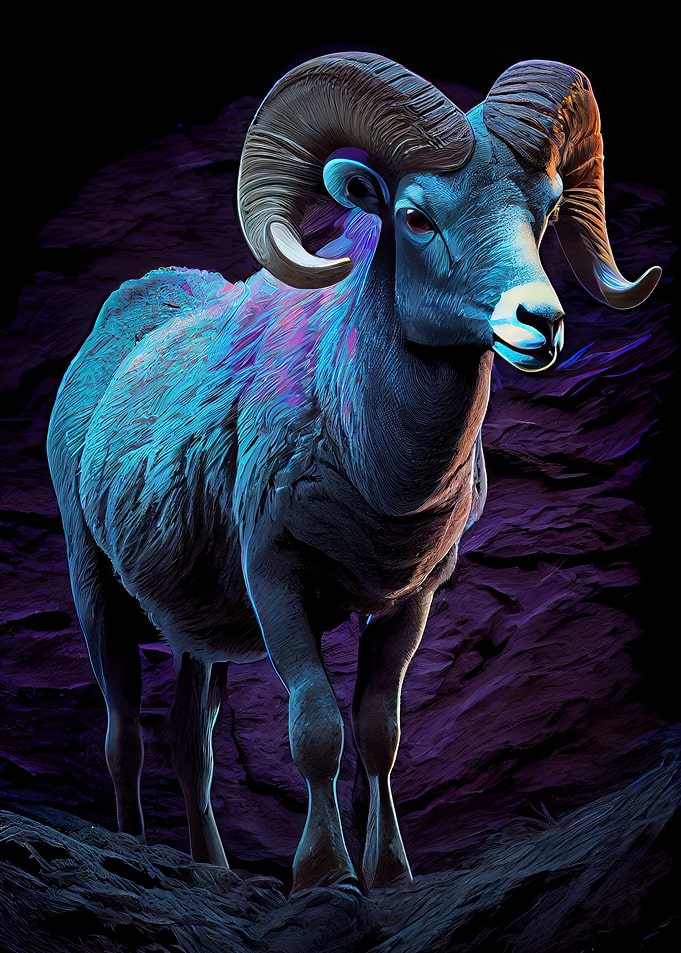 Neon Bighorn Stance