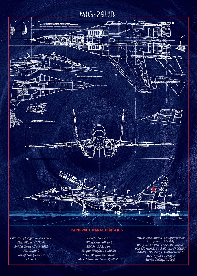 Mig 29 blueprint