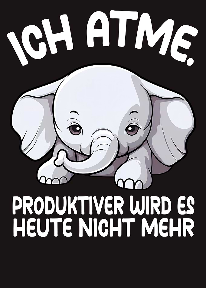 Elefant Lustiger Spruch