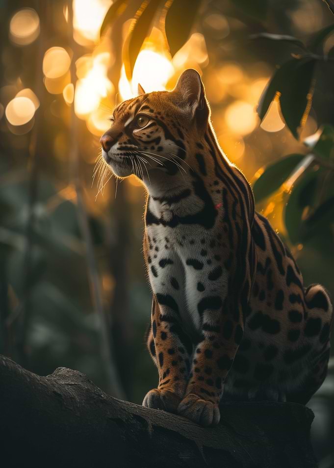 Ocelot Sunset Elegant