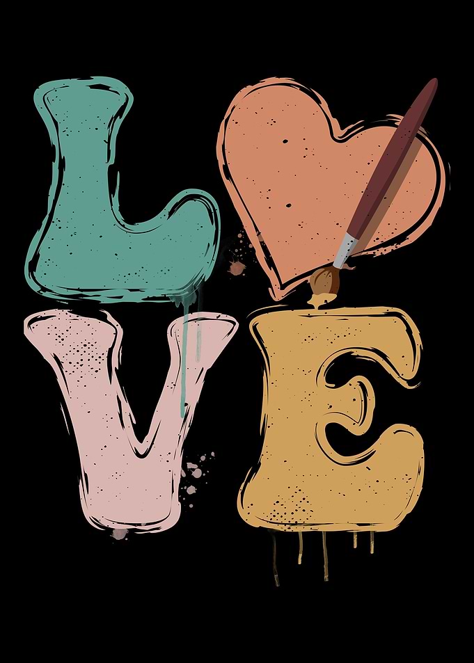 Calligraphy Brush LOVE