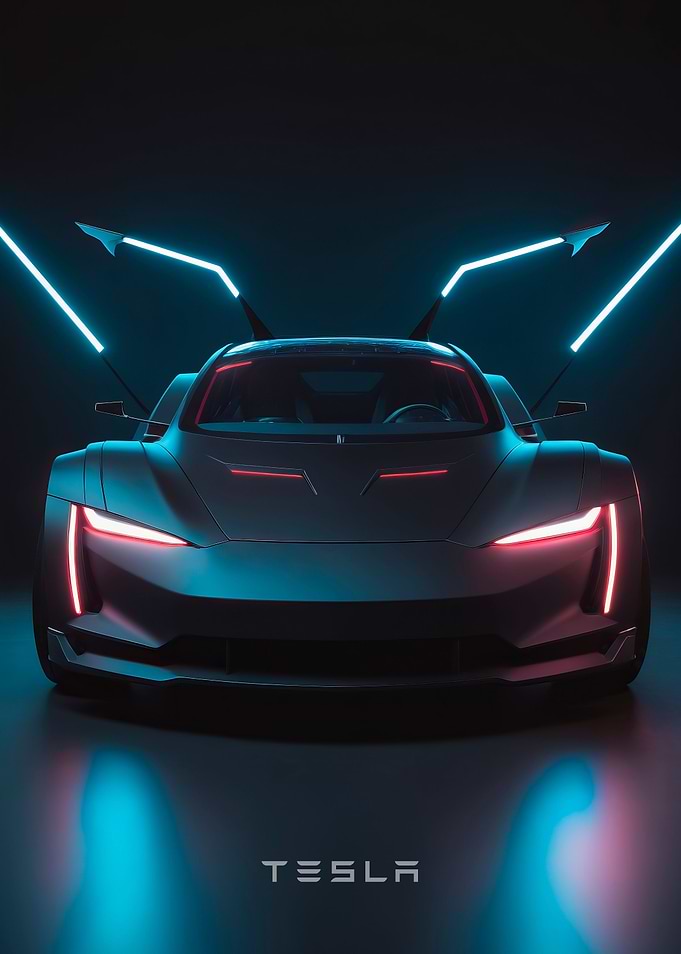 concept tesla art poster