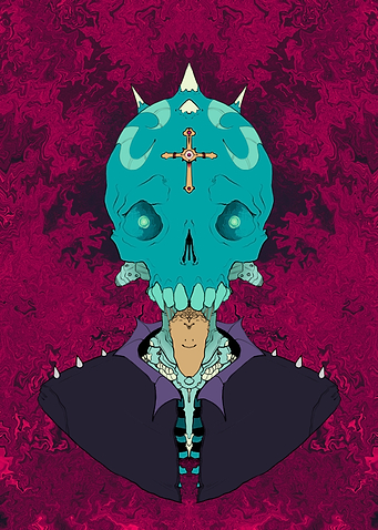 Cyber Punk Skull
