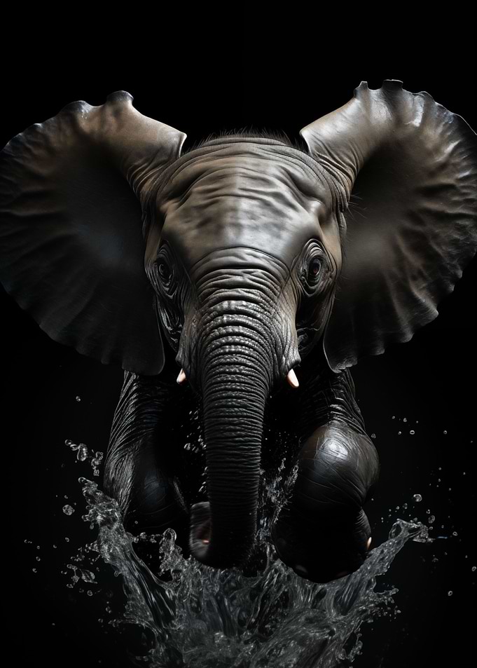 Elephant in a hurry