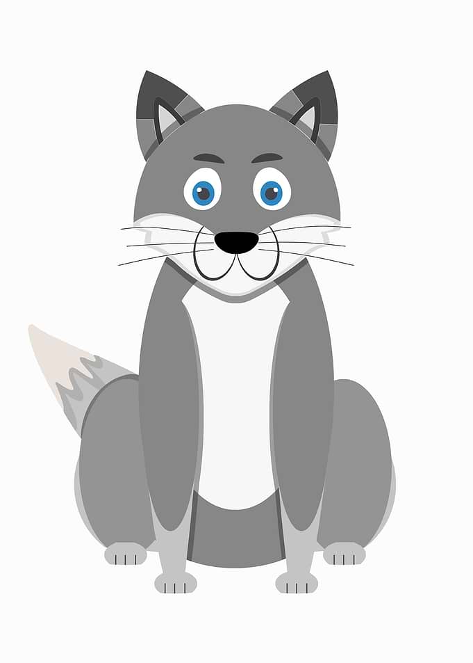 Cartoon wolf