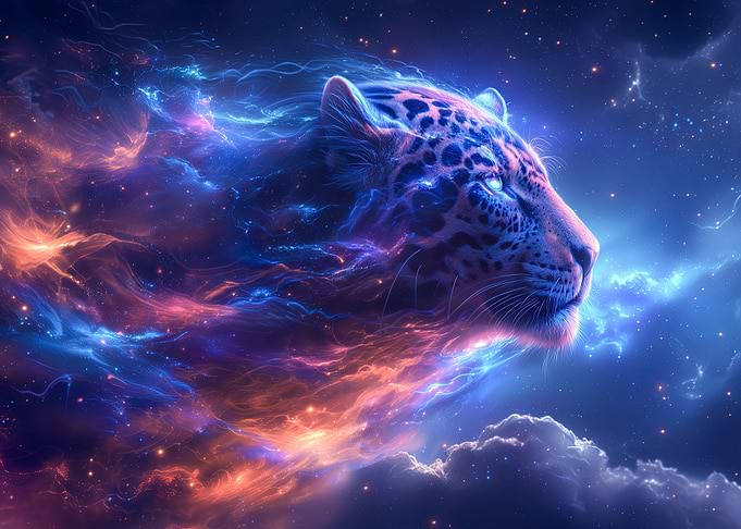 Cosmic space Leopard
