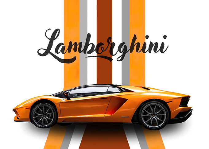 Orange Lamborghini