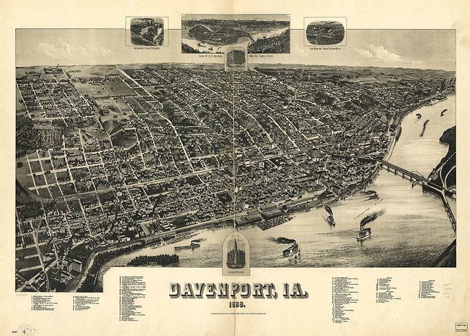 Davenport Iowa 1888