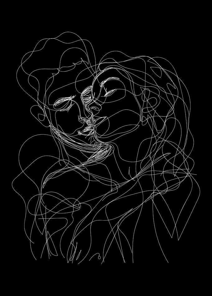 Passionate hug