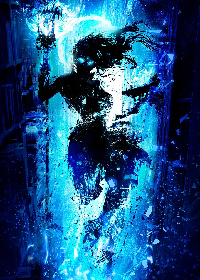 blue warrior Woman