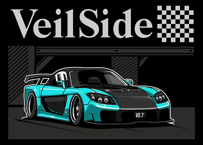 VeilSide RX7 FD3S Cyan