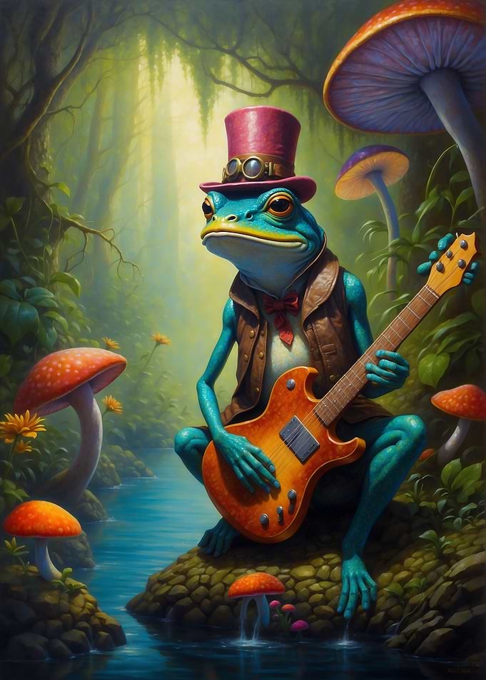 Electric Guitar Froggy