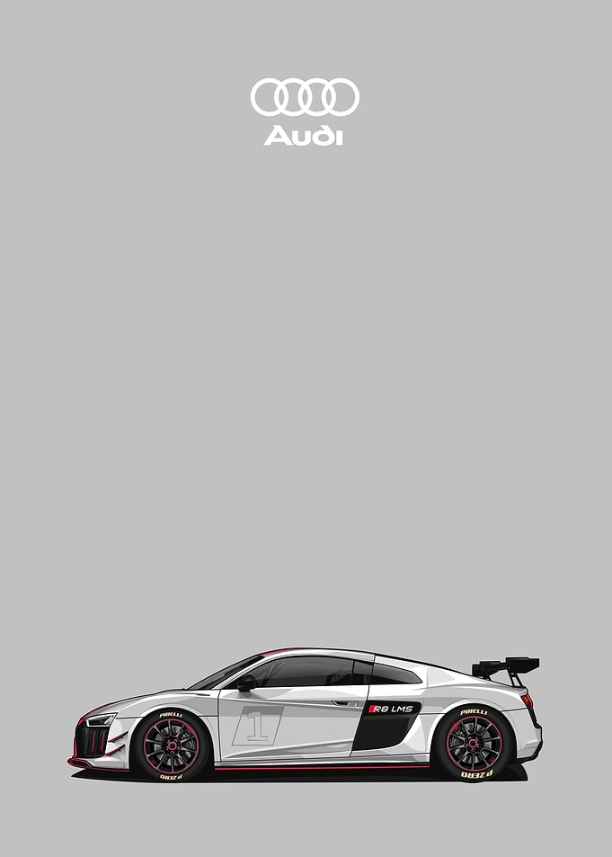 audi r8 white