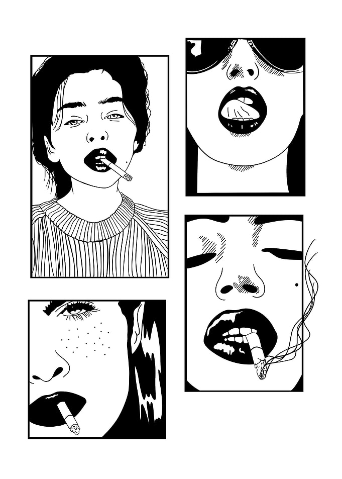 Smoker girl