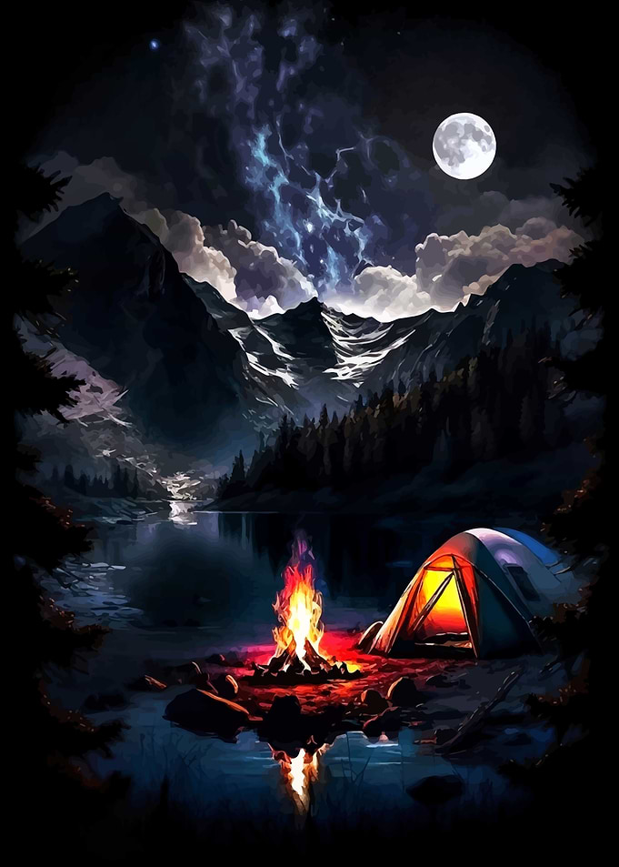 Night Campfire