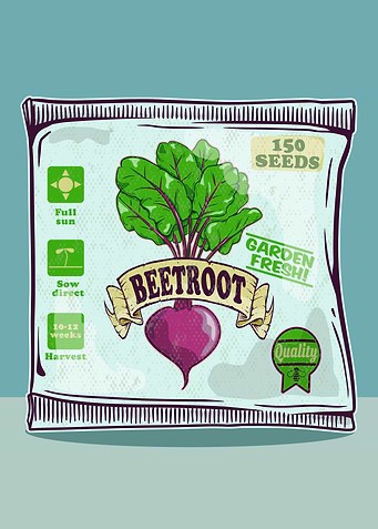Beetroot seeds packet