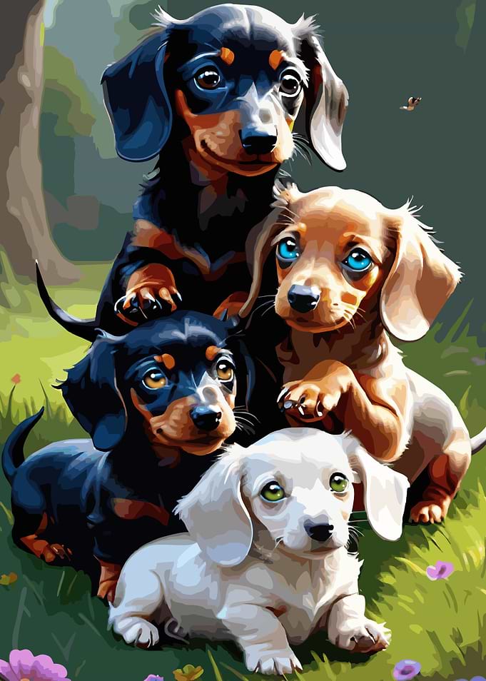 A cute Dachshund 056