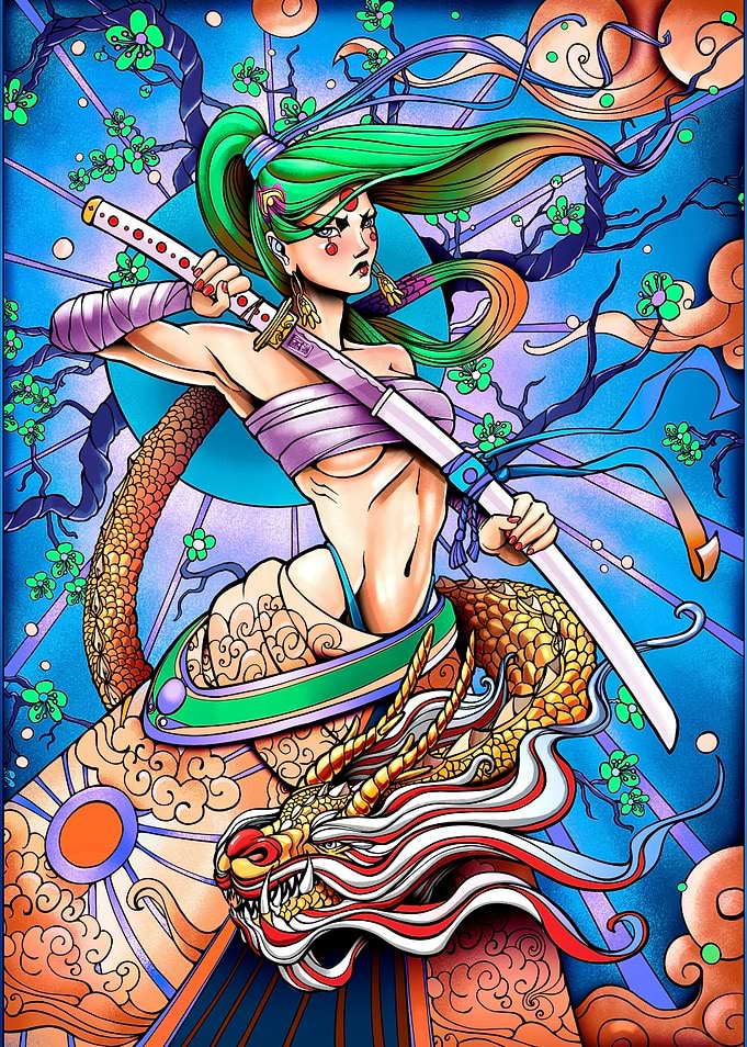 geisha dragon