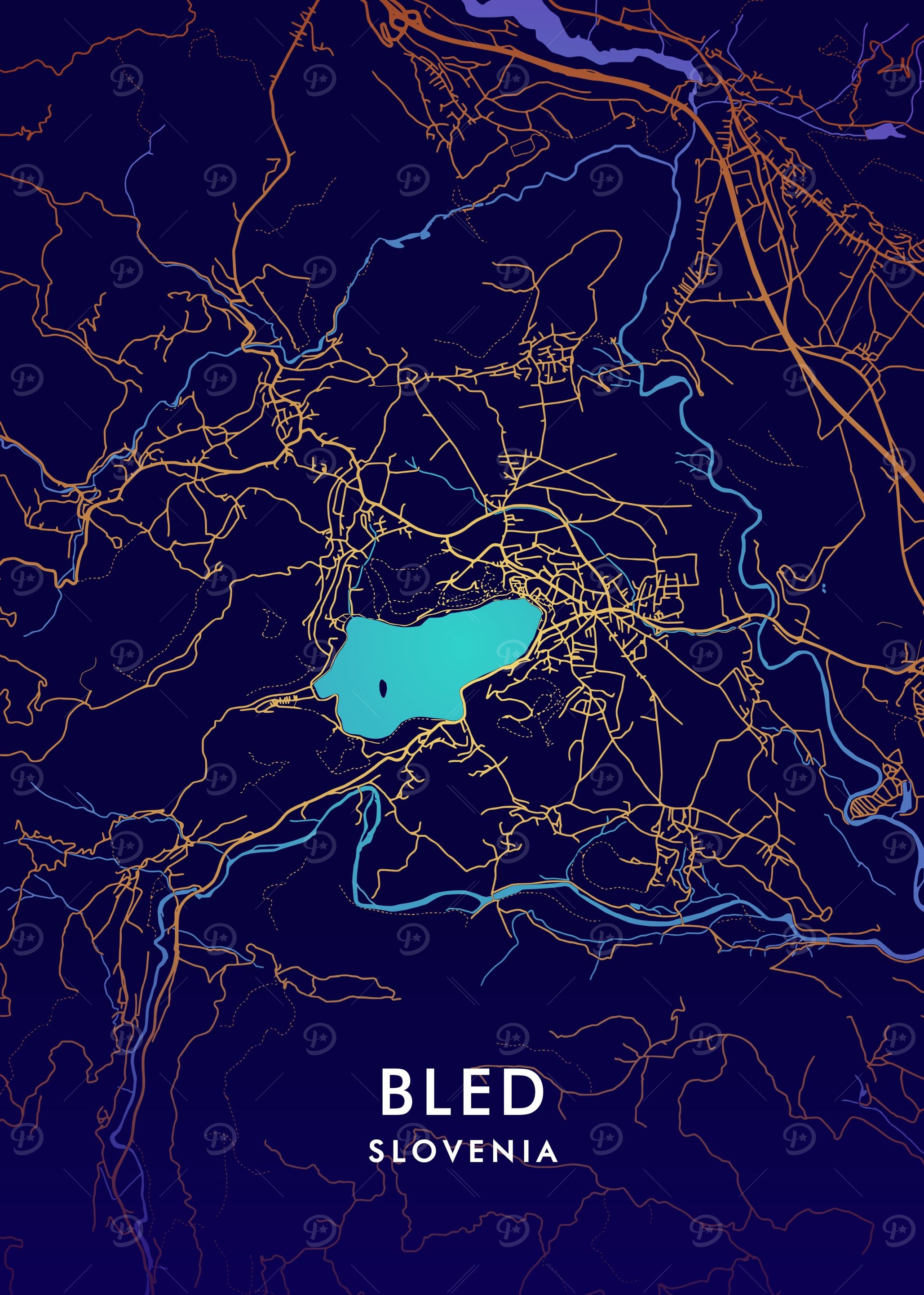Bled Slovenia Map