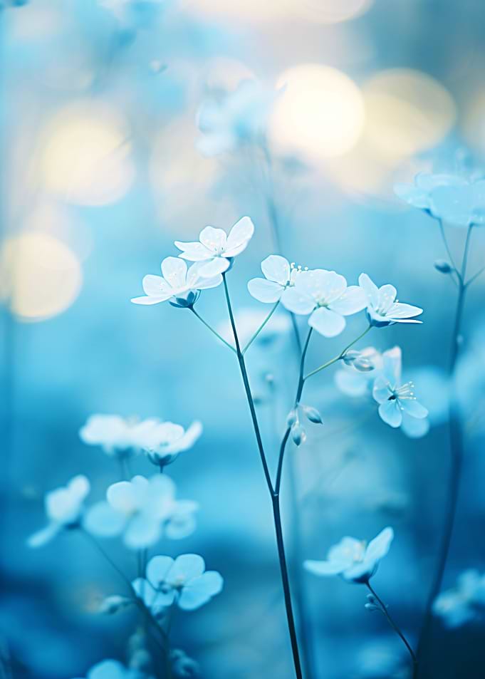 Close up forget me not