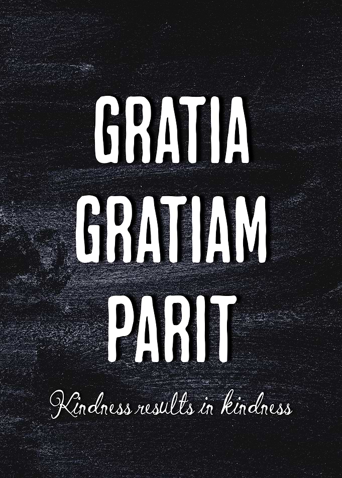 Gratia Gratiam Parit Latin