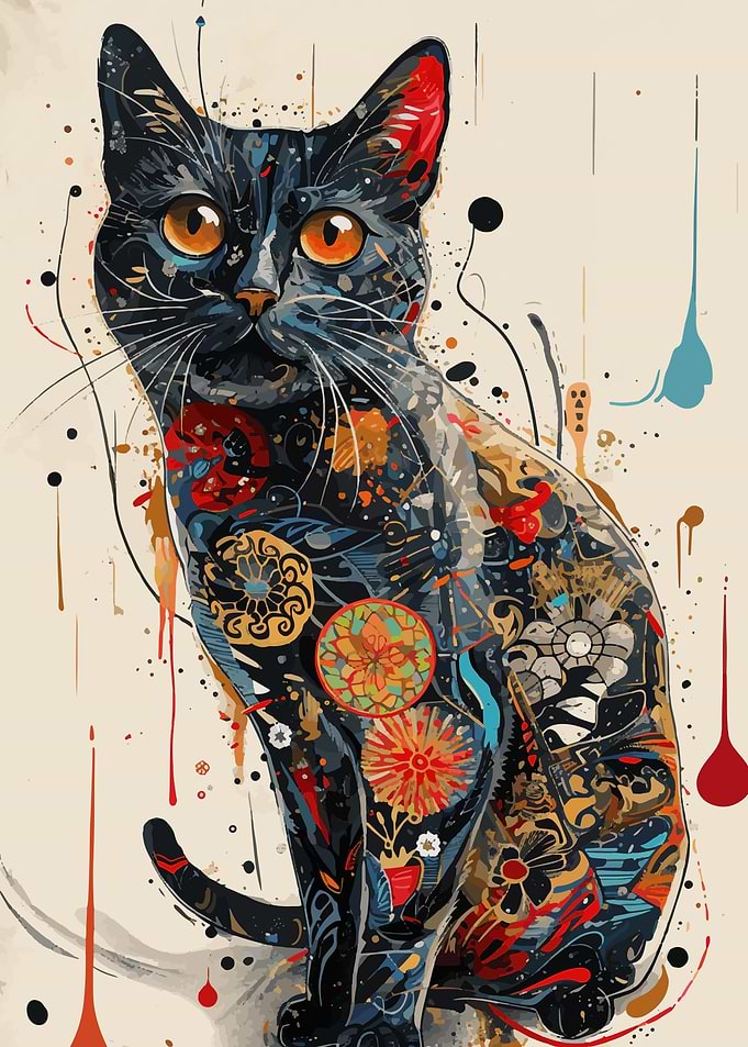 Modern cat picture