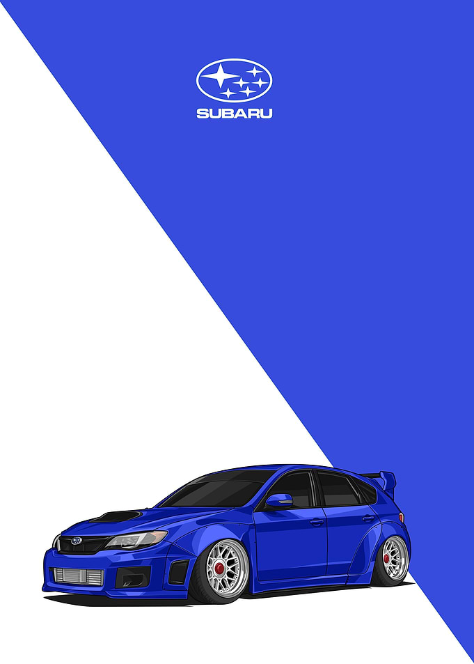 subaru impreza wrx blue