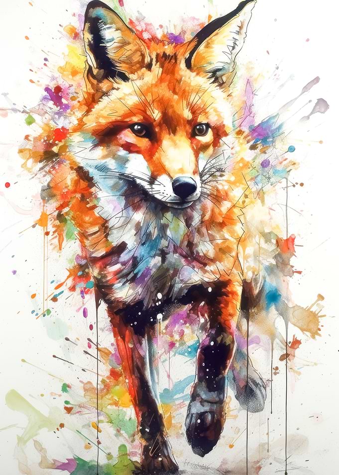 Fox Watercolor