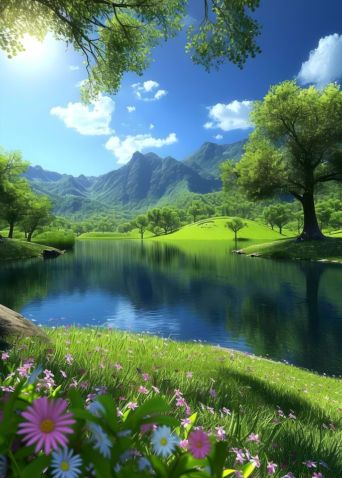Mountain Lake View