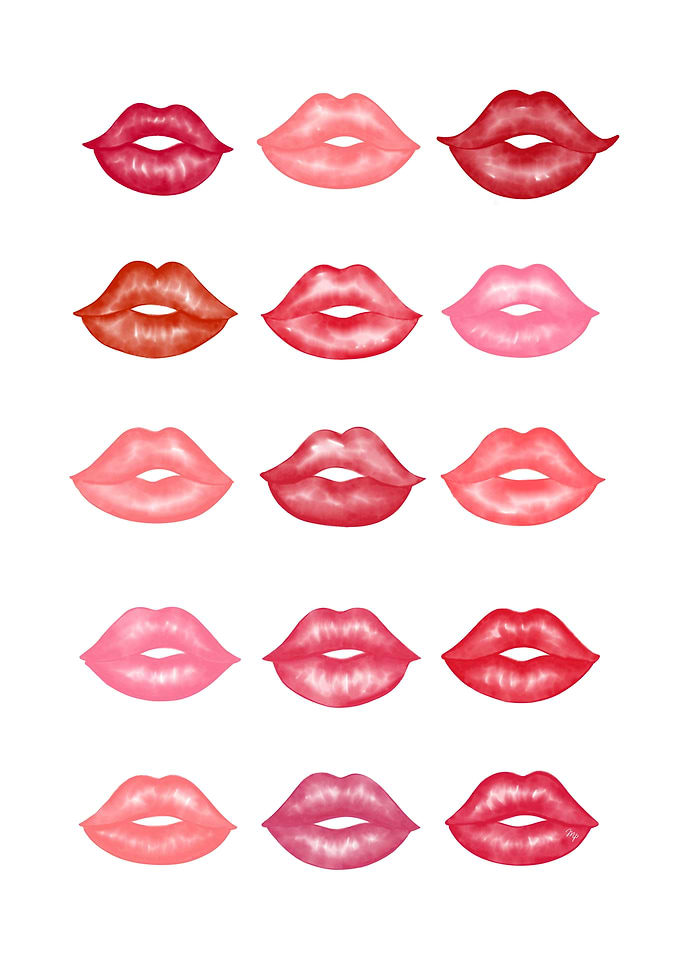 Sexy red lips