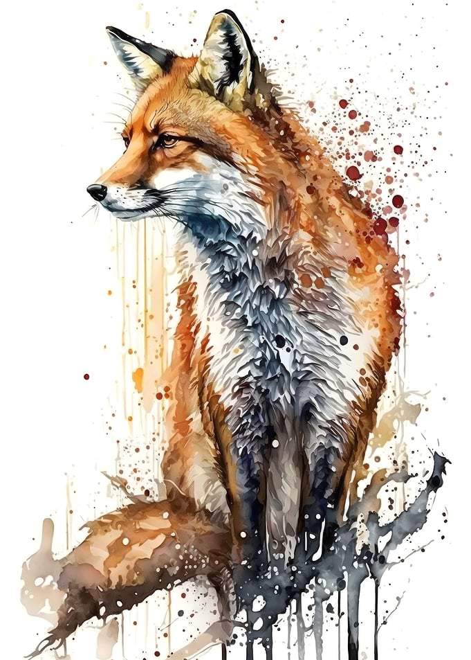 Fox Watercolor