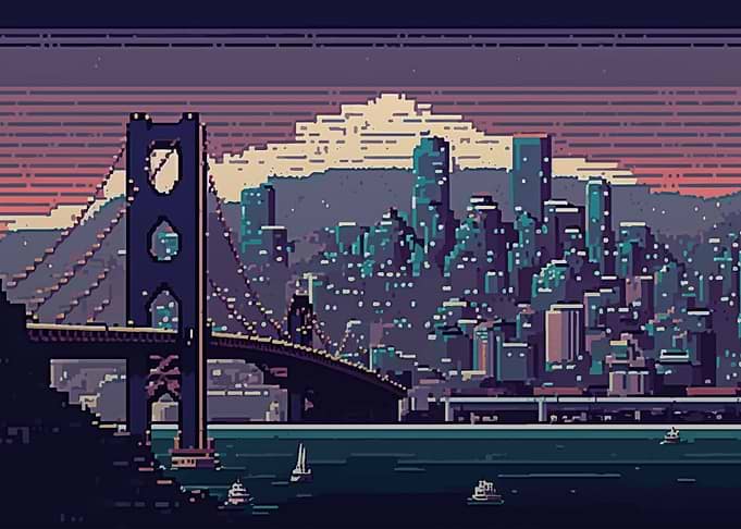 San Francisco Pixel Art