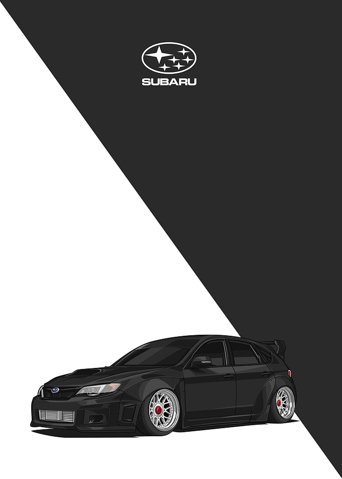 subaru impreza wrx black