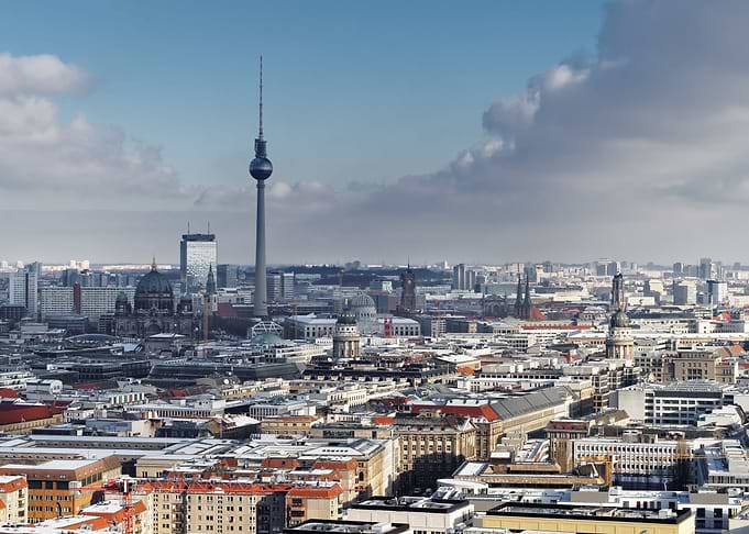 City view Berlin in winter