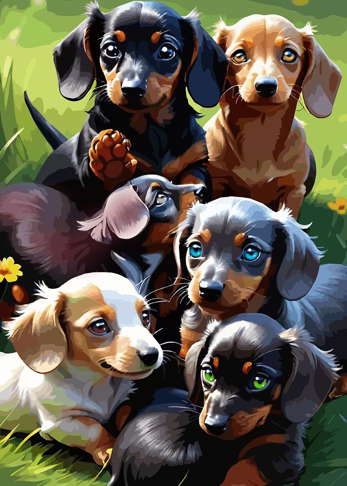 A cute Dachshund 060