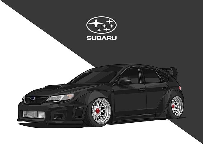 subaru impreza wrx black