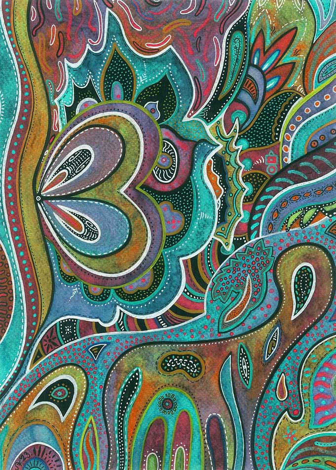 Bohemian flowing colors