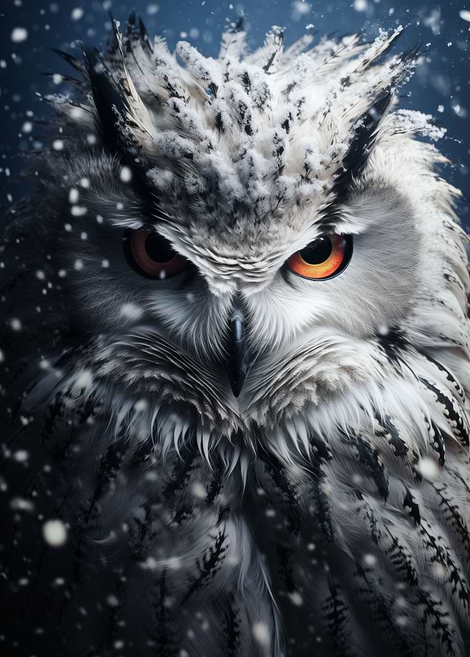 snowy white owl