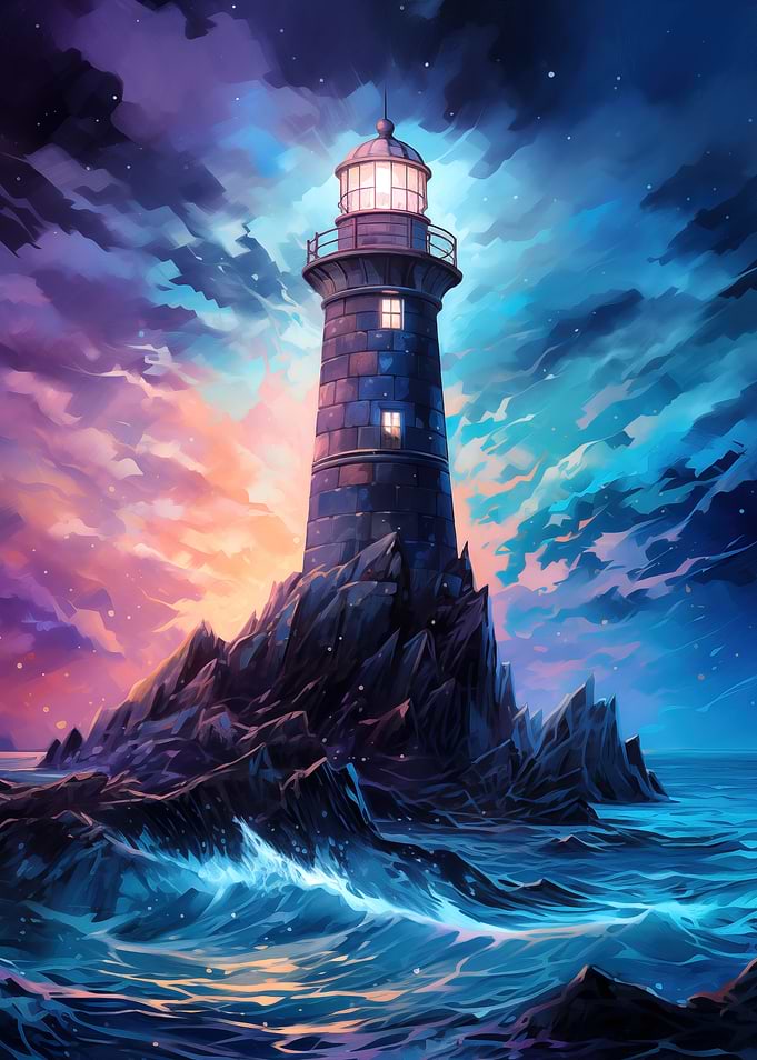 Lighthouse at Night