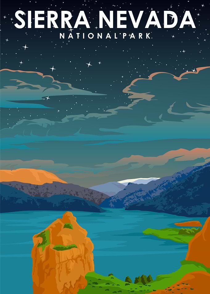 Sierra Nevada at Night
