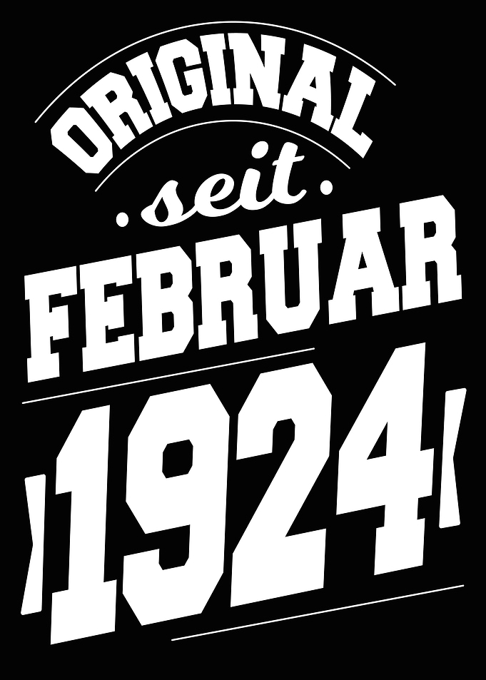 Februar 1924 100 Jahre