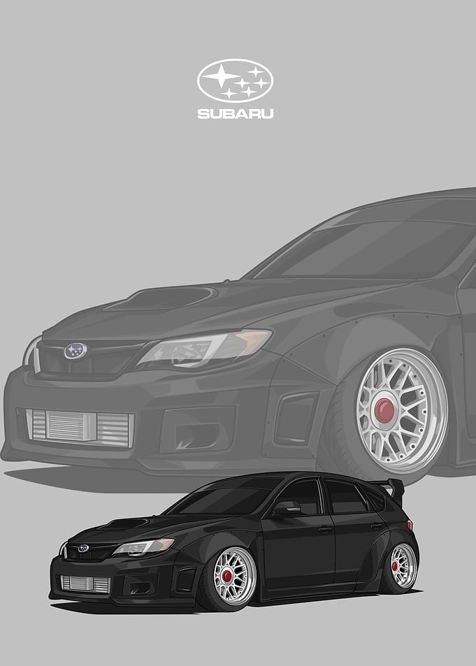 subaru impreza wrx black