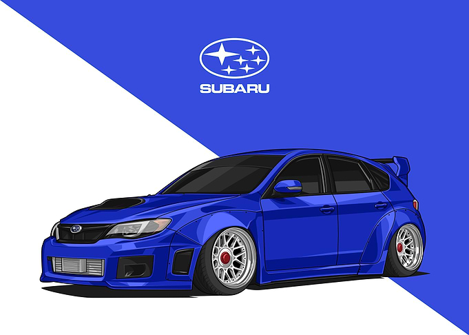 subaru impreza wrx blue