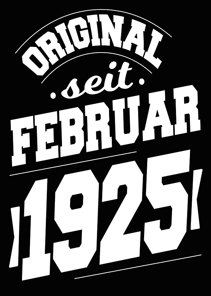 Februar 1925 99 Jahre