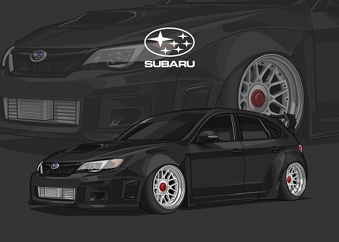subaru impreza wrx black