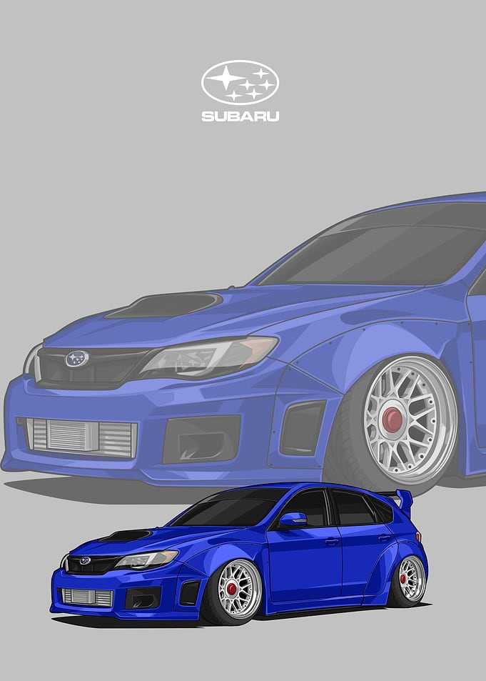 subaru impreza wrx blue