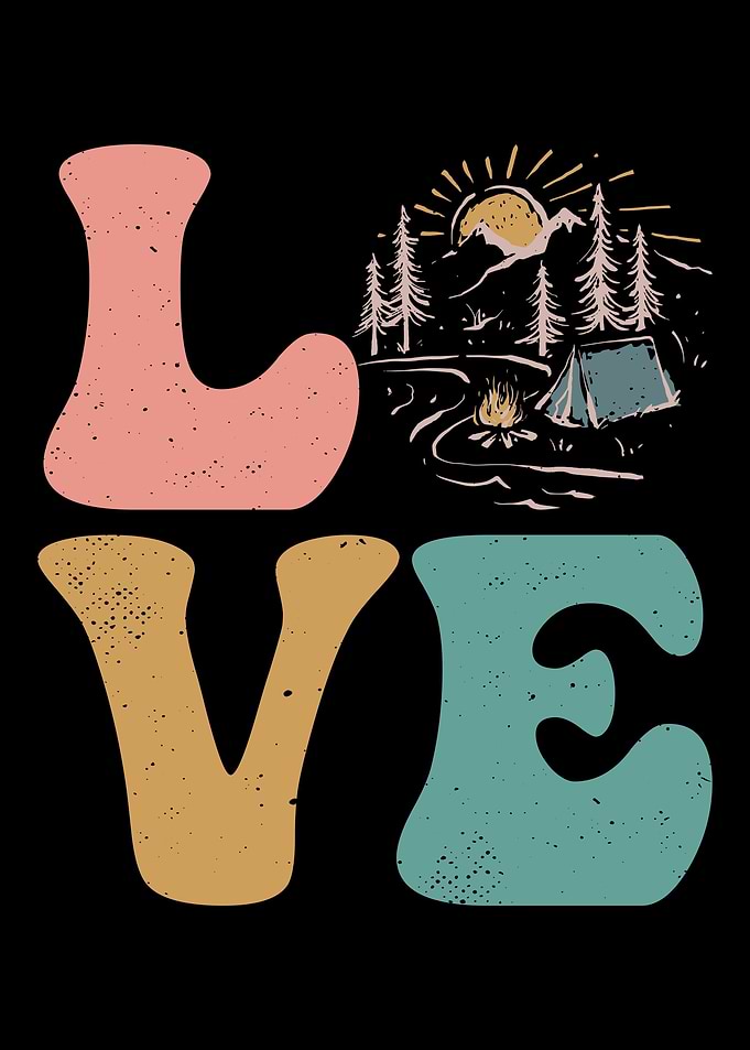 Camper Camp Camping LOVE