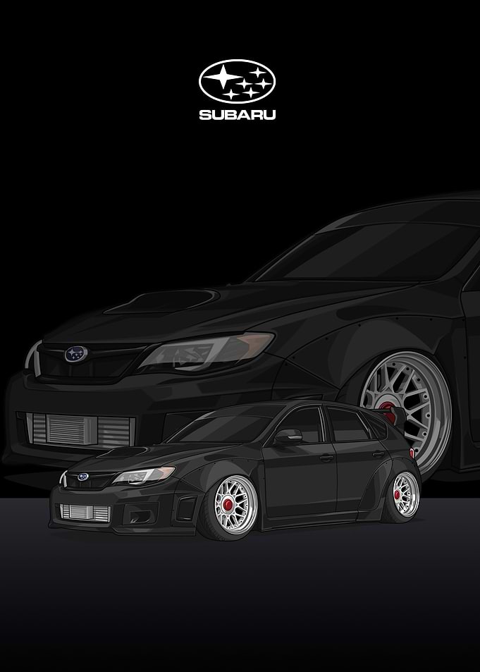 subaru impreza wrx black