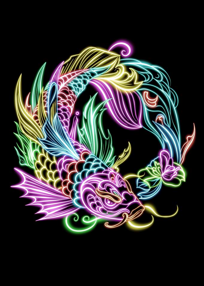 Soul of neon fish
