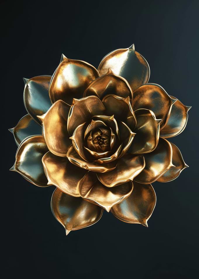 Succulent Gold Leaf